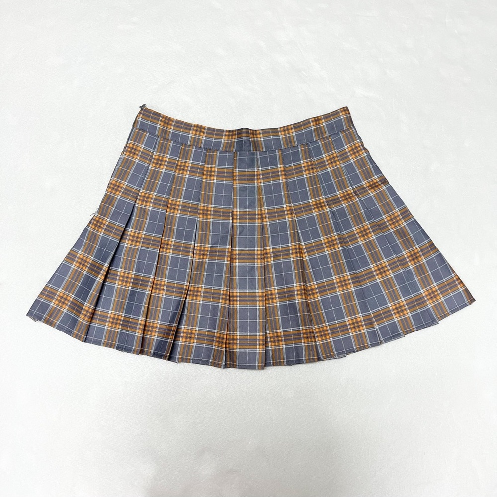 Grey/Orange Tennis Skirt